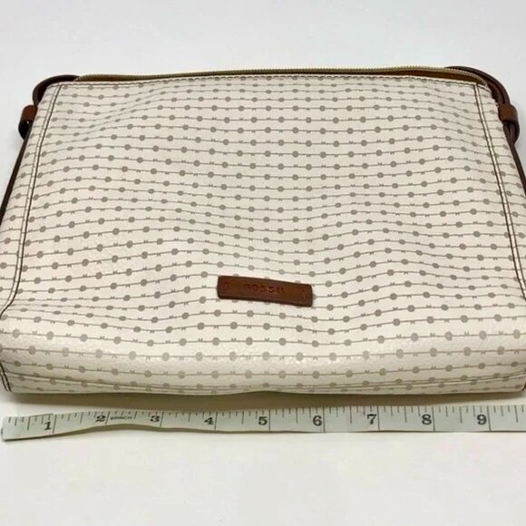 Fossil Devon Crossbody Shoulder Bag Purse Man Made Vegan Leather Sustainable - Picture 5 of 6